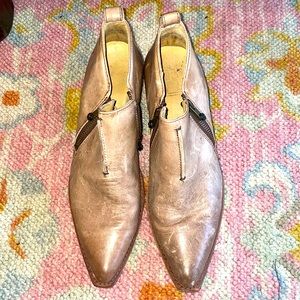 Frye leather western booties